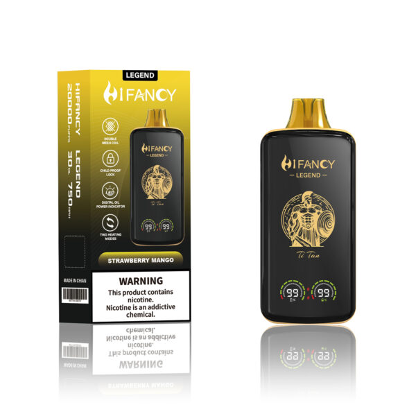 HiFancy Legend 20K Full Screen best e-cigarettes vape nicotine free e cigarettes liquid Vape pods vape pens