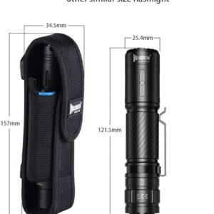 flashlight holster for belt, flashlight holder ring,