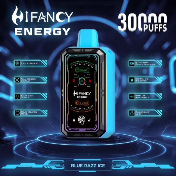 HiFancy Energy 30K Full Screen Best e-cigarettes Disposable dab pen e cigarettes world Vape tornado