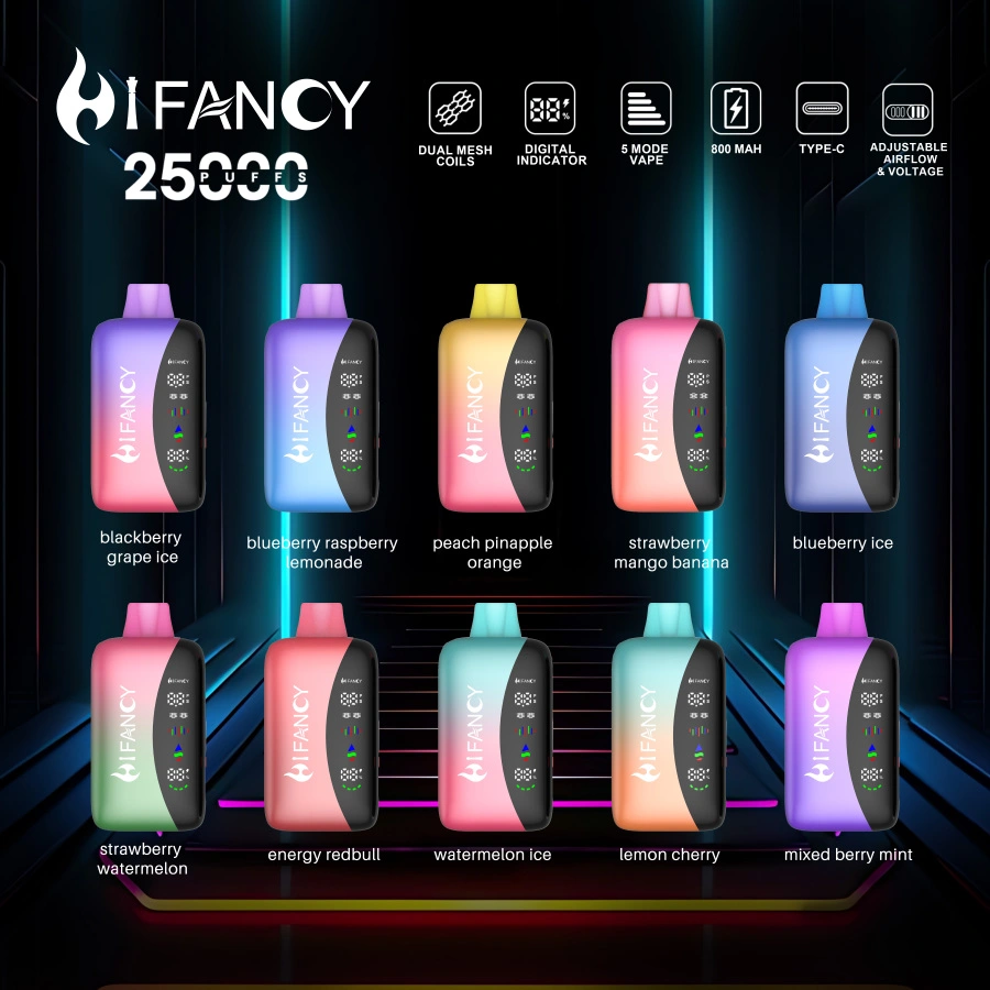 HiFancy Rainbow 25K Full Screen Two heating modes disposable Vapes e cigarettes zero nicotine Vape Amazon - Image 2