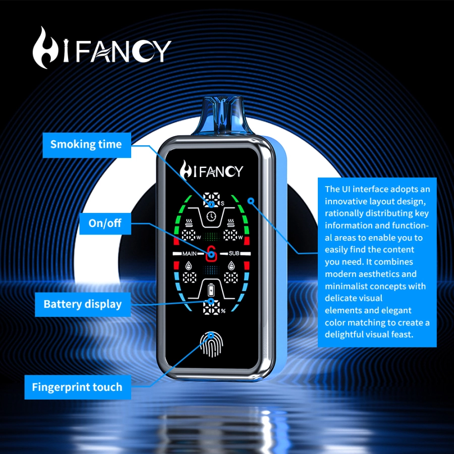 HiFancy Storm 40K Full Screen Vape pen Best e-cigarettes europe Disposable Vapes - Image 2