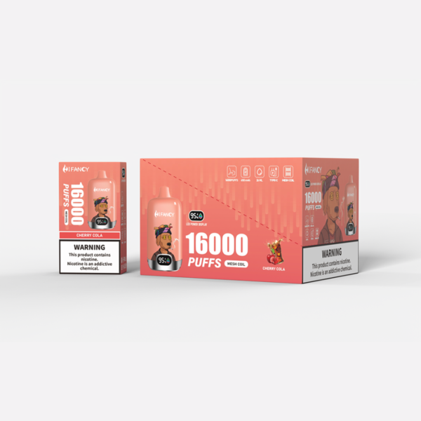 HiFancy Digital Box 16K puffs E-cigarette safety Vape coils vape cartridge e cigarette Europe Union how nice e cigarette price - Image 5
