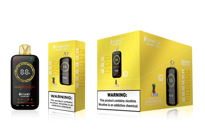 HiFancy LuxuryBox 18K Full scree with Four heating modes vape without nicotine vape france e cigarette online Vape vending machine near me - Image 2