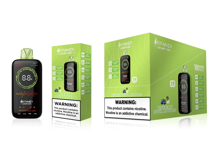 HiFancy LuxuryBox 18K Full scree with Four heating modes vape without nicotine vape france e cigarette online Vape vending machine near me - Image 4