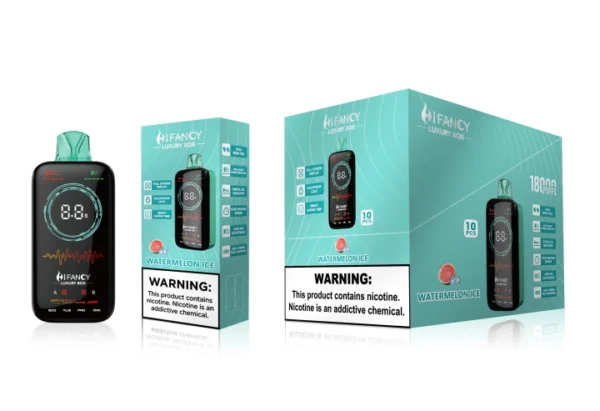 HiFancy LuxuryBox 18K Full scree with Four heating modes vape without nicotine vape france e cigarette online Vape vending machine near me - Image 6