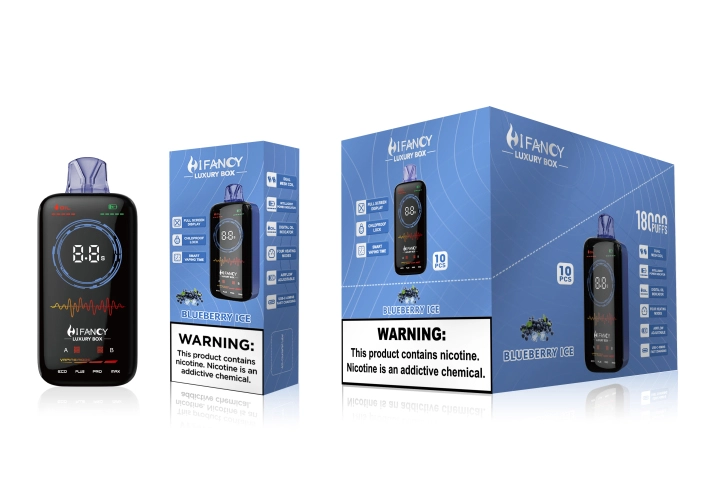 HiFancy LuxuryBox 18K Full scree with Four heating modes vape without nicotine vape france e cigarette online Vape vending machine near me - Image 7