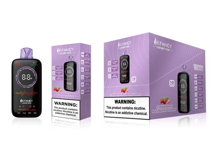 HiFancy LuxuryBox 18K Full scree with Four heating modes vape without nicotine vape france e cigarette online Vape vending machine near me - Image 8
