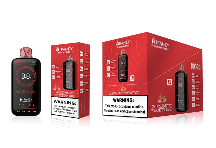 HiFancy LuxuryBox 18K Full scree with Four heating modes vape without nicotine vape france e cigarette online Vape vending machine near me - Image 10