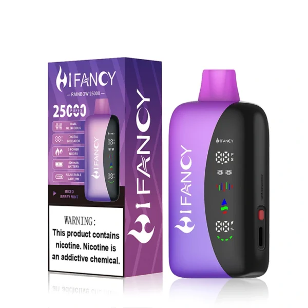 HiFancy Rainbow 25K Full Screen Two heating modes disposable Vapes e cigarettes zero nicotine Vape Amazon - Image 7