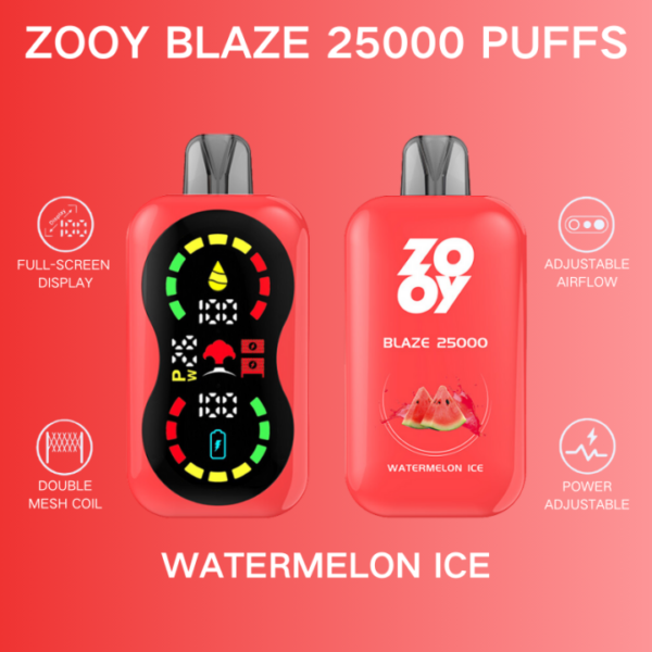 ZOOY Blaze Vape 20000 puffs Rich vape flavors Full -Screen Display Child Lock Dry herb vaporizer Vape flavors Vape shops near me - Image 7