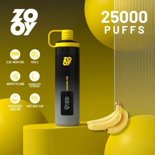 ZOOY SHISHA 25000 DTL Big Cloud Nicotine-free vape Juice Ice Dry herb vaporizer vape shops near me - Image 3