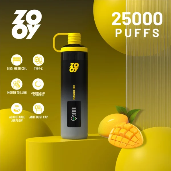 ZOOY SHISHA 25000 DTL Big Cloud Nicotine-free vape Juice Ice Dry herb vaporizer vape shops near me - Image 5