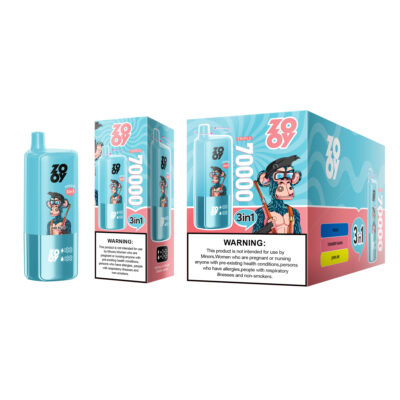 ZOOY Vape Triple 70000 with Triple Mesh Coil for Refresh Vaping - Image 2