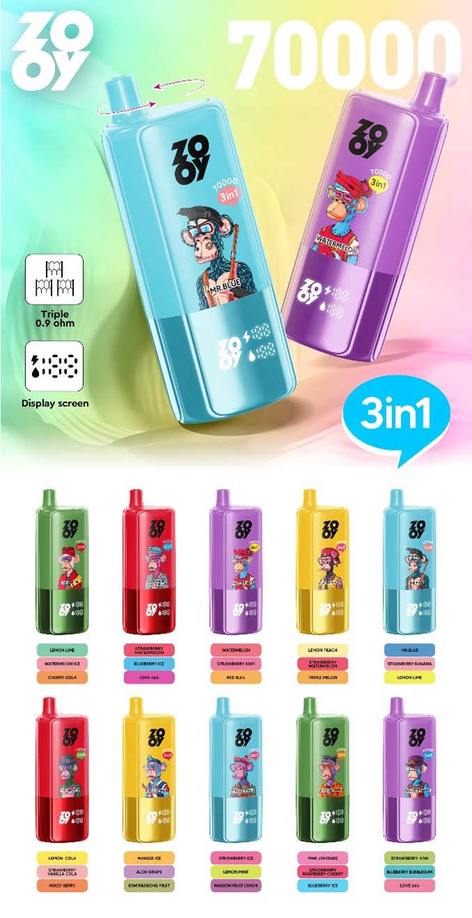 Best disposable vape online ZOOY Triple 70000